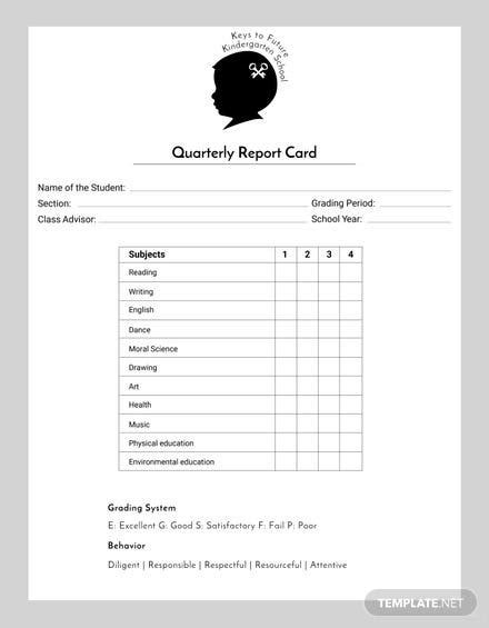 Blank Report Card Template Best Template Ideas