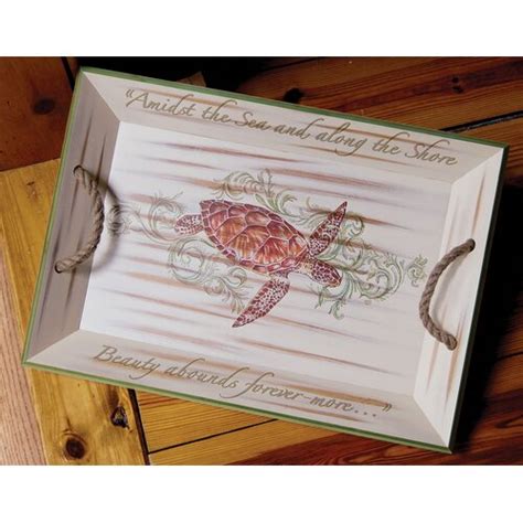 Rightside Design I Sea Life Sea Turtle Serving Tray And Reviews Wayfair