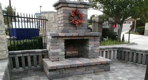 Semplice Outdoor Fireplace Kit Rcp Block And Brick In 2021 Diy