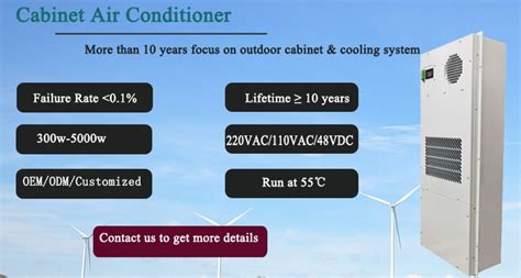 2000W Outdoor Telecom Cabinet Cooler DC 48V Enclosure Cooling Unit IP55