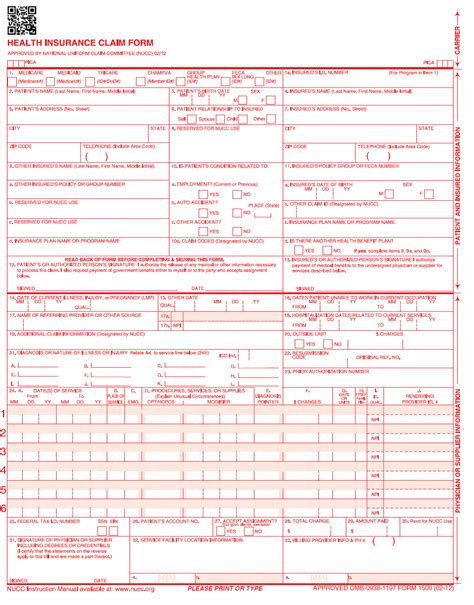 Medical Claim Form Download Free Documents For Pdf Word And Excel Riset