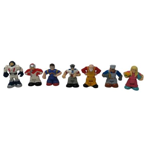 Fisher Price Geotrax Geotrax Replacement People Figures Lot Of 7 1995