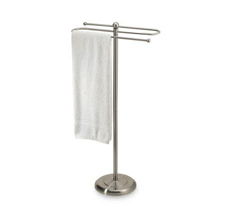 Deals with shipping services in place. Satin Nickel Free Standing Bathroom Bath Hand Towel Bar ...