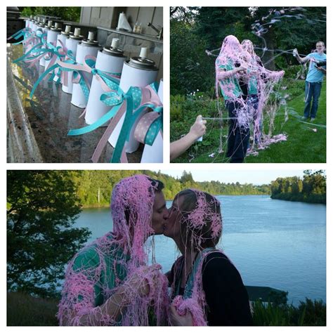 Gender Reveal With Silly String Morgan Law Gender Reveal Announcement
