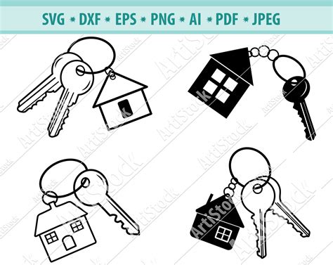 House Svg House Keys Svg Keys Ring Svg Realtor Logo Svg Etsy Uk