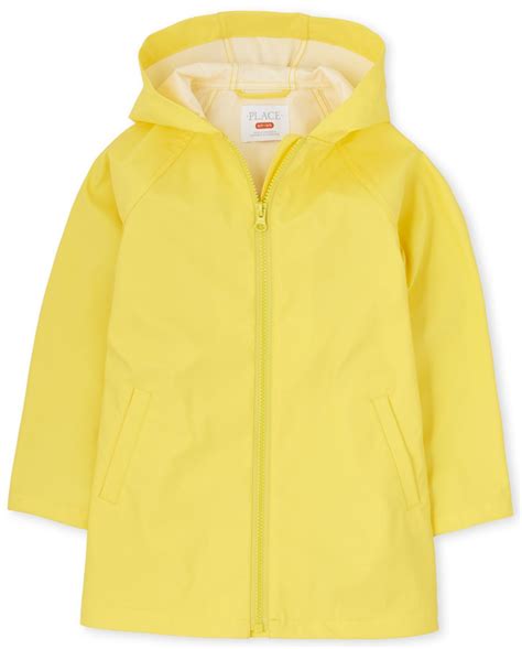 Toddler Girls Long Sleeve Hooded Rain Jacket
