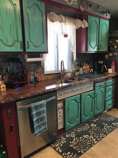 Boiling water or using the oven can really cause structural damage to the kitchen cabinets. I love my kitchen!!! The cabinets are oil based paint red ...