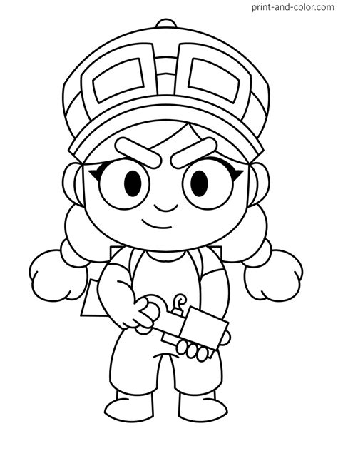 Nani is an epic brawler and it's now available! Brawl Stars coloring pages | Print and Color.com