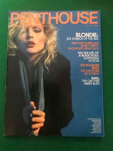 Vintage Penthouse Magazine Vol 14 No 12 Blondie Debbie Harry Music Icon 1980 Eur 2335 Picclick De