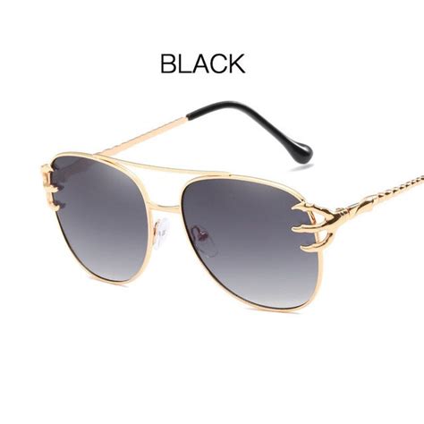 2018 women sun glasses metal hand claw sunglasses women ocean lens classic brand designer men