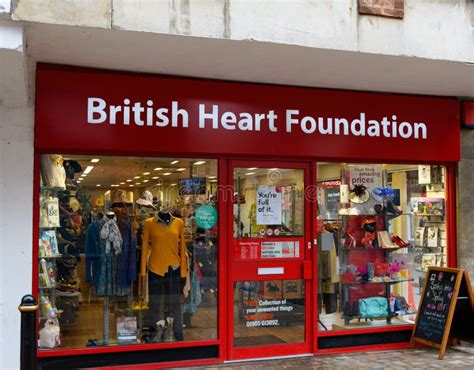 British Heart Foundation Charity Shop Worcester Editorial Photography