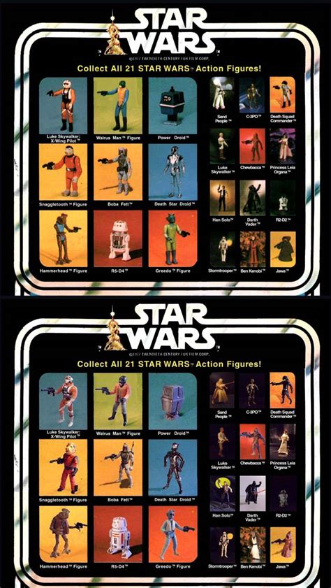 Vintage Kenner ‘star Wars Action Figure Cards Recreated With Modern