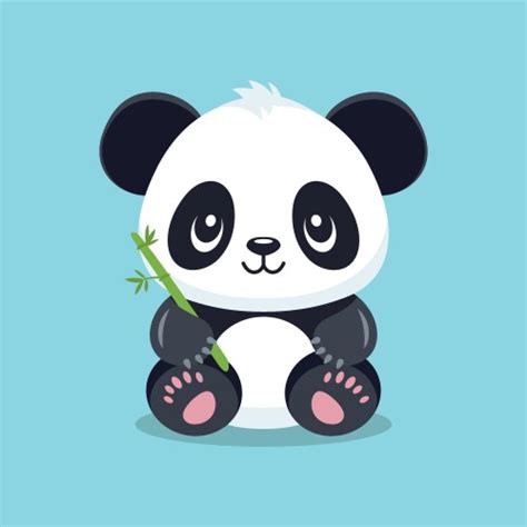 Cute Cartoon Panda Vector Images Over 23000
