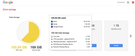 On the new screen, under plans, click the arrows on either end to scroll through the available plans, and. Google Drive gives 2GB storage bonus for reviewing ...