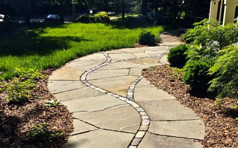 Bluestone Garden Path & Standup - Flynn Stone Design & Fabrication