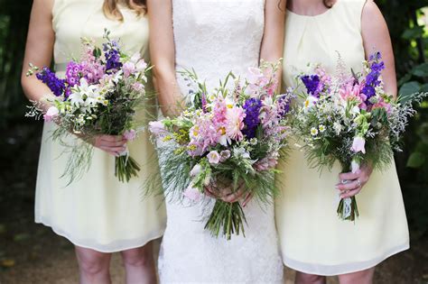 This is a wedding that is dripping in romance. Wedding bouquets of English Cottage Garden Flowers ...