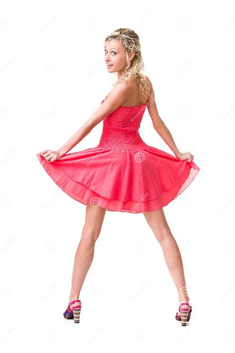 full length of sensual woman in short dress stock image image of