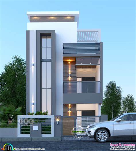 4 Bedrooms 2250 Sqft Modern Duplex Home Design Kerala Home Design