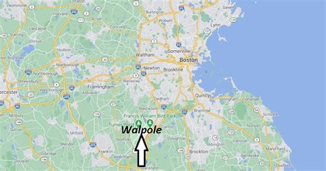 Where Is Walpole Massachusetts What County Is Walpole Ma In Where Is Map