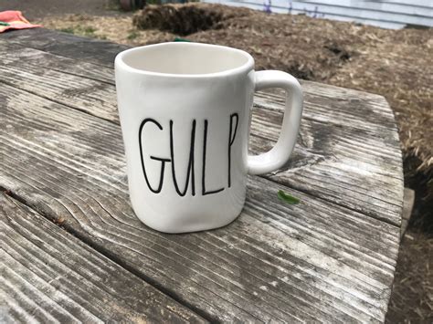 New (August 2018) Rae Dunn Ceramic "Gulp" Coffee Mug from Marshall's