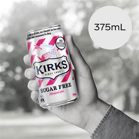 Kirks Creaming Soda Sugar Free Soda Soft Drink Multipack Cans Ml X