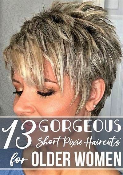 Gorgeous Short Pixie Haircuts For Older Women In Short Hair