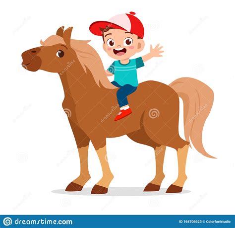 Riding Horse Of A Silhouette From Particle Cartoon Vector