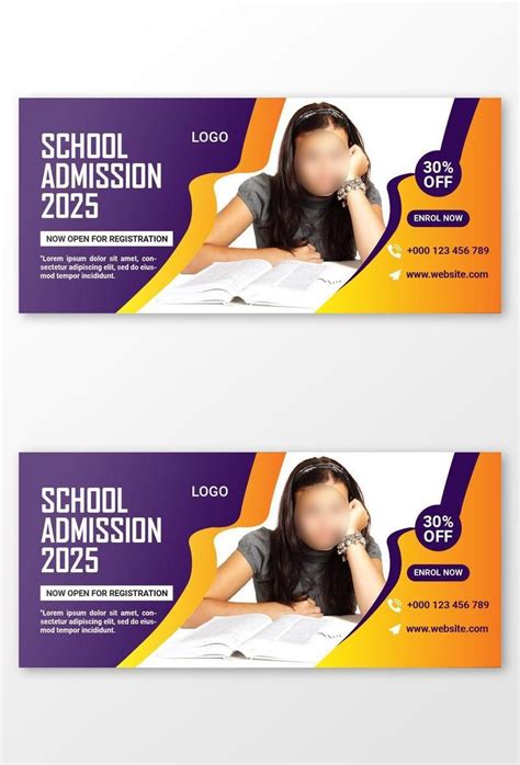 Web Banner Banner Ads Banner Template Cover Photo Design School