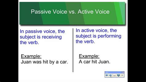 Functions of the passive voice the passive voice is used to show interest in the person or object that experiences an action rather than the person or the city disposes of waste materials in a variety of ways. Using the Active and Passive Voice in Writing - YouTube