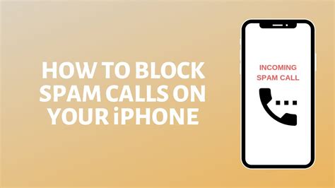 How To Block Spam Calls On Iphone Youtube