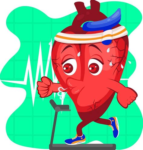 Healthy Heart Cardio Exercise 10055203 Vector Art At Vecteezy