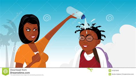 Black Girls Fighting Stock Illustration Image 41631849