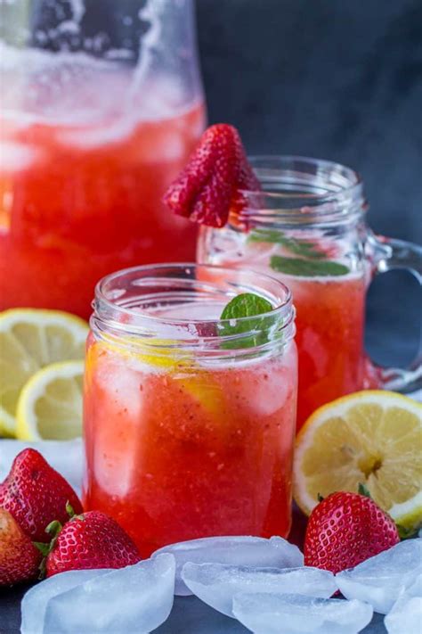 Strawberry Lemonade Recipe Valentinas Corner