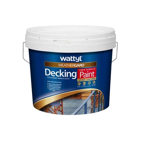 Wattyl Weathergard Deck Paint 10l White Mitre 10