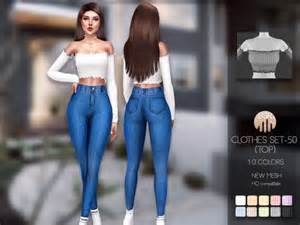 The Sims Resource Clothes Set 50 Top Bd192 By Busra Tr • Sims 4