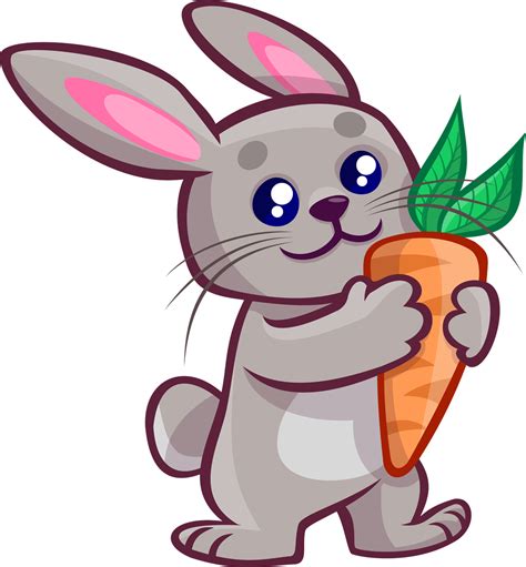 Bunny Clipart Cute Rabbit Pencil And In Color Bunny Png Clipartpost