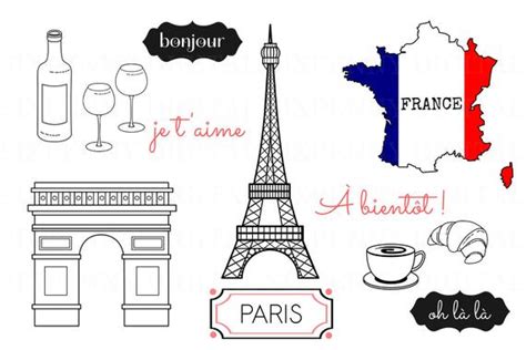 In addition to free png format. Paris Clipart Eiffel Tower Clipart Arc de Triomphe France ...