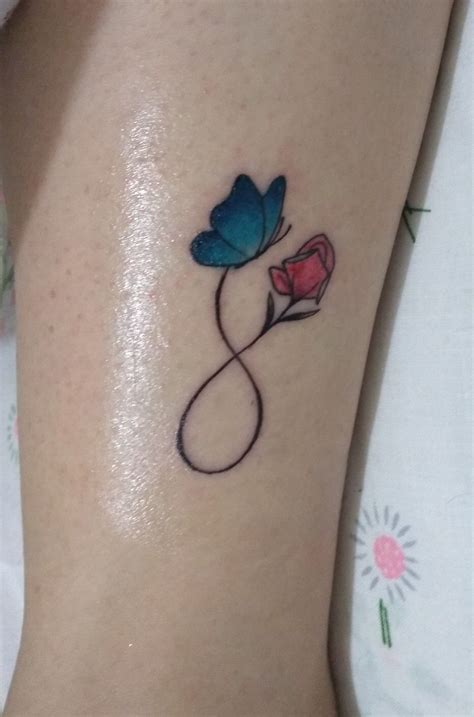 Butterfly Rose Tattoo Infinity Mariposa Amor Infinito Tatuaje Infinity