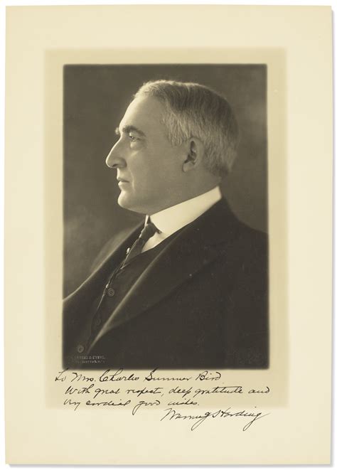 Signed Photographs From The Washington Naval Conference Warren Harding