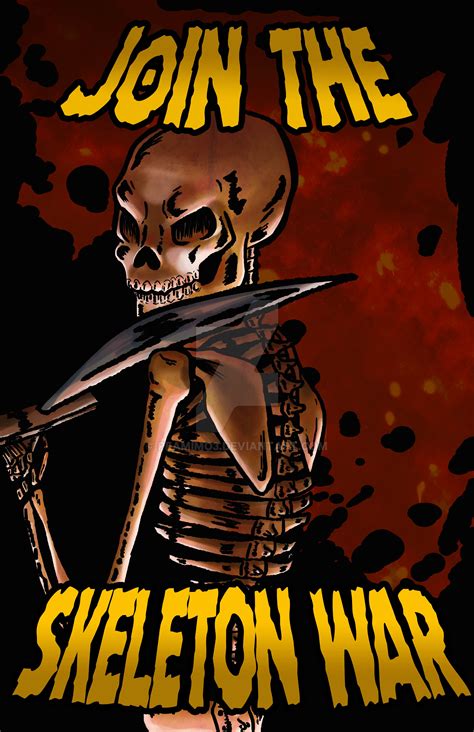 Skeleton War Poster By Peamimo3 On Deviantart
