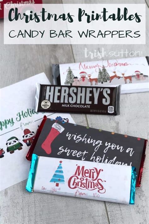 No product will be sent. Free Printable Candy Bar Wrappers | Simple Christmas Gift