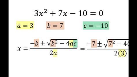 Ecuaciones De Segundo Grado Por Formula General Youtube Expresiones