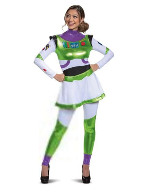 Picture Of Buzz Lightyear Costume On Woman Duo Costumes Super Hero