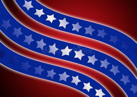 Flagga Stjärna Med Röd Bakgrund Stock Illustrationer - Illustration av