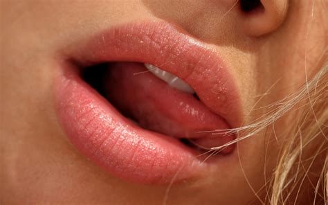 Model Blonde Mouth Tongues Women Closeup Lips HD Wallpaper Rare Gallery