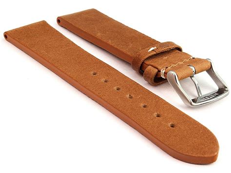 Genuine Leather Watch Strap Band Prague Brown 20mm 01pe20bb04