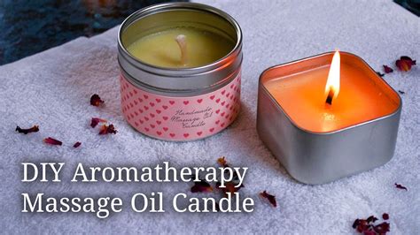 how to make massage oil candles youtube