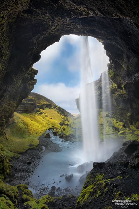 Kvernufoss Waterfall Waterfalls Iceland Europe Synnatschke
