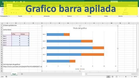 12 Grafico Excel Barra Apilada Youtube