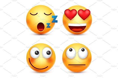 Smileysmiling Emoticon Yellow Face With Emotions Facial Expression